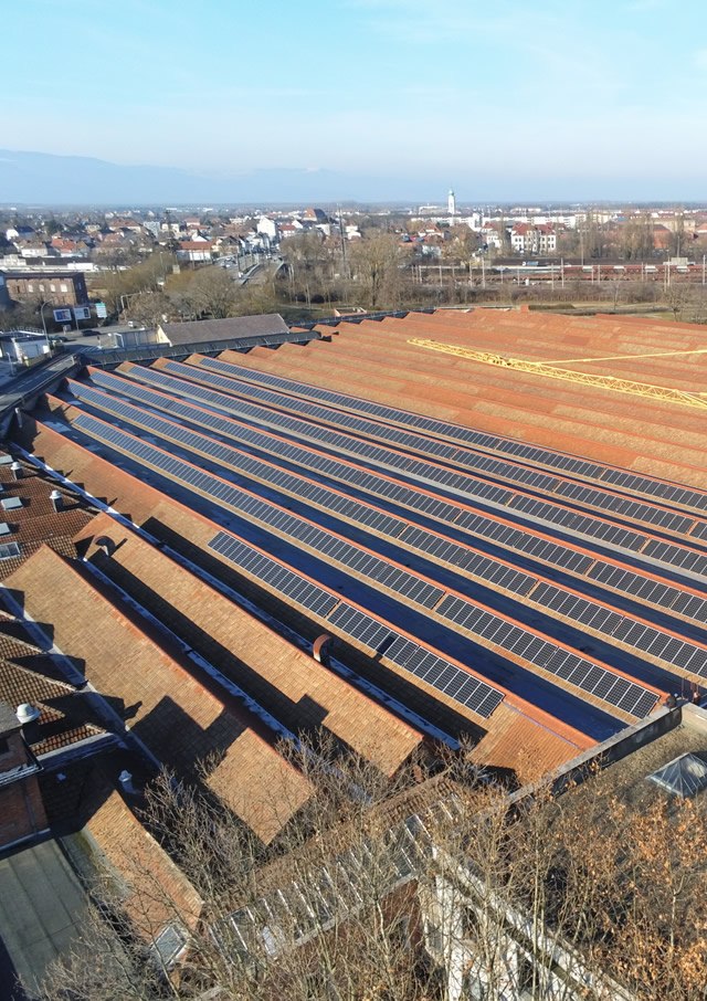 1300m² de panneaux photovoltaïques installés au Musée de l'Auto